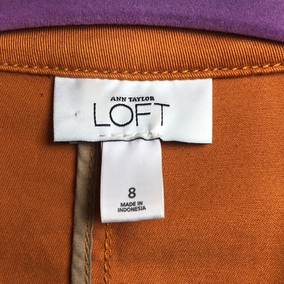 Anne Taylor Loft short cotton blazer. Size 8, button up w 4 front button pockets - Picture 3 of 7